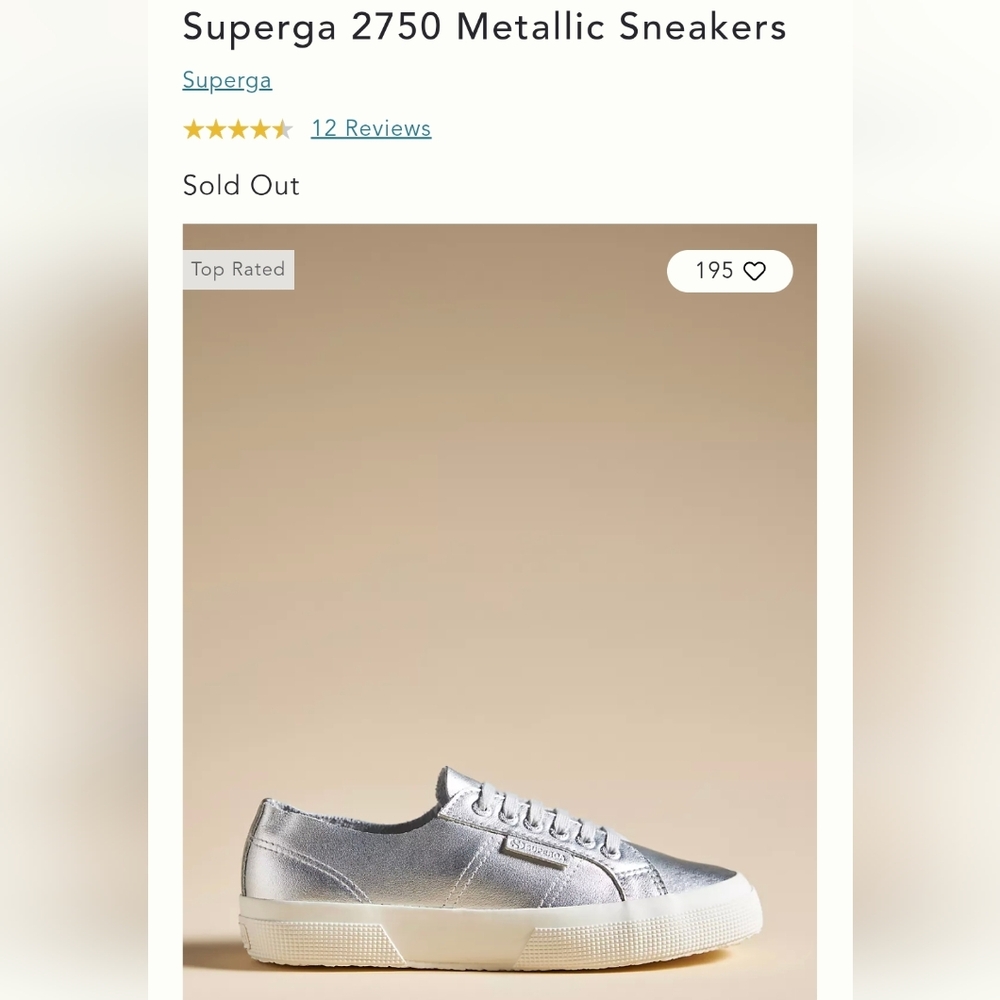 Superga 2750 Metallic Sneakers